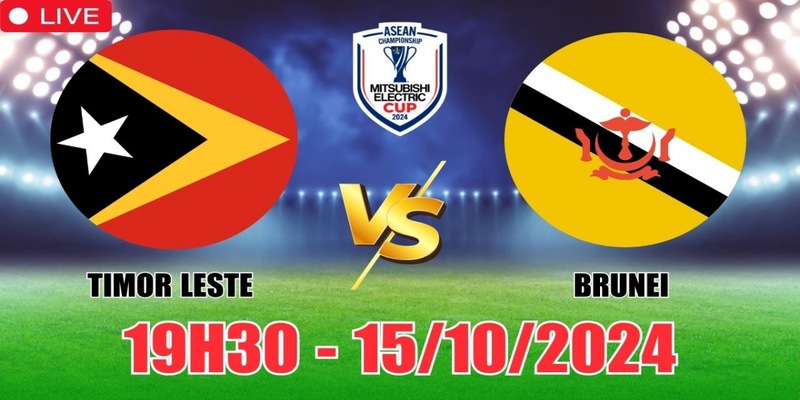 Vòng loại AFF Cup 2024 diễn ra giữa Brunei và Timor Leste