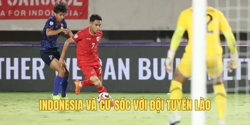 Indonesia hòa 3-3 với Lào ngay trên sân nhà